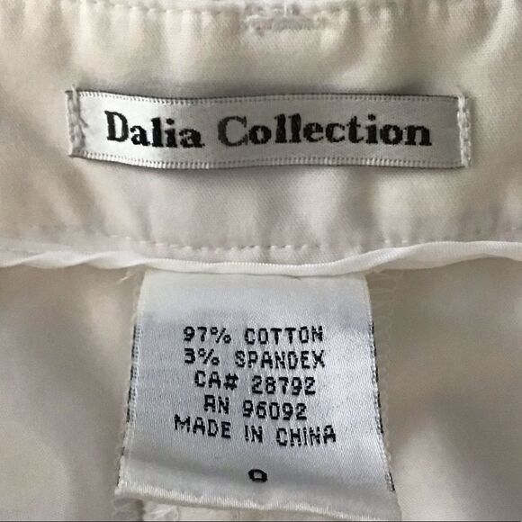 Dalia Collection White Tapered Ankle Pants Size 0 - Picture 2 of 8